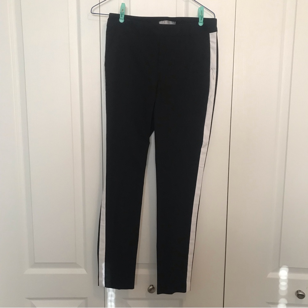 NWT I love Tyler Madison, straight leg pants with tuxedo stripe size small